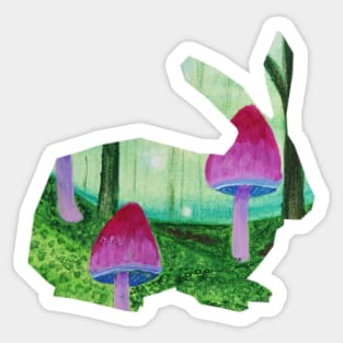 Mushroom bunny Sticker